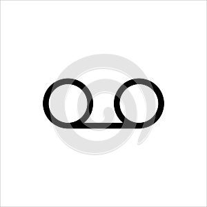 Voicemail icon, vector, illustration